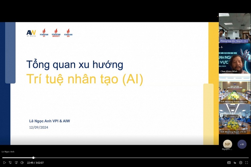 ATC (PVU) tổ chức Hội thảo trực tuyến: Xu hướng trí tuệ nhân tạo và ứng dụng trong doanh nghiệp Dầu khí