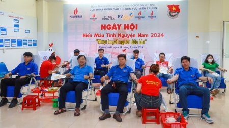 Ngày hội hiến máu tình nguyện: “Nhiệt huyết người Dầu khí miền Trung”