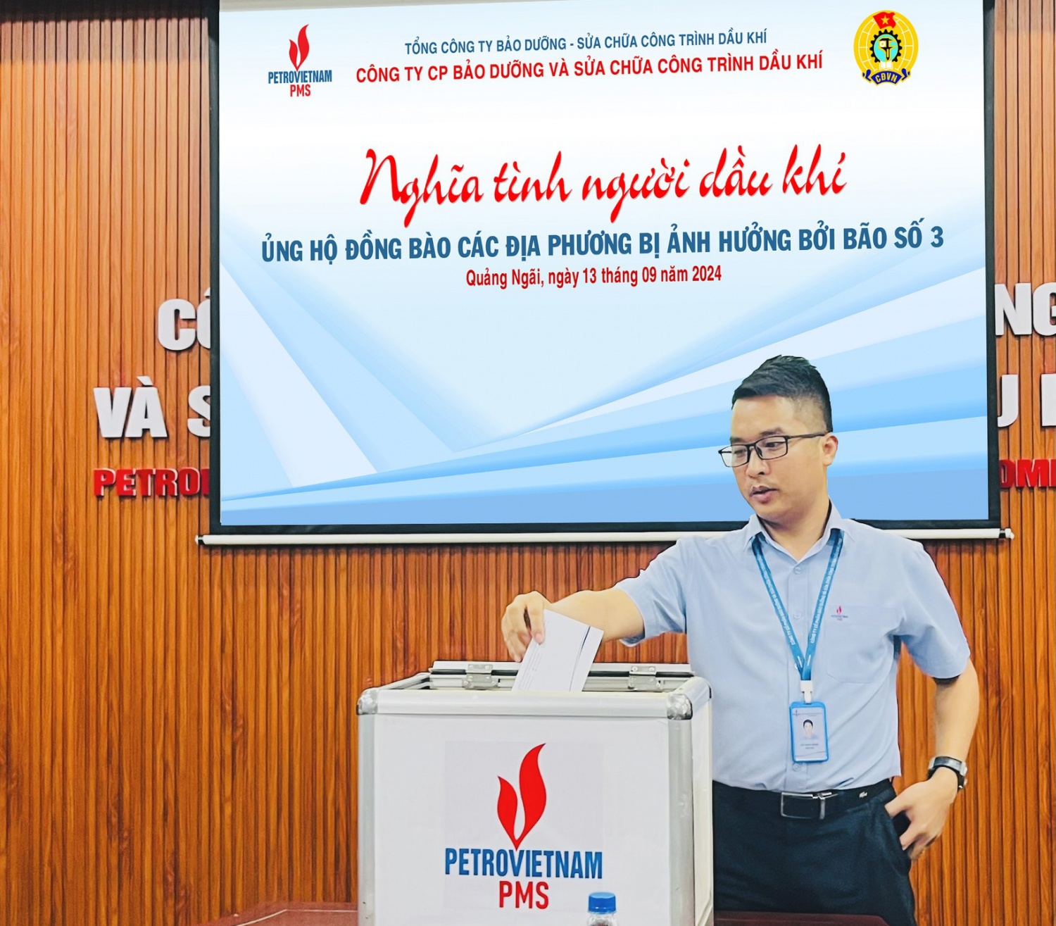 Ban lãnh đạo và CBCNV PMS quyên góp ủng hộ người dân khắc phục hậu quả, sớm ổn định cuộc sống sau bão số 3.