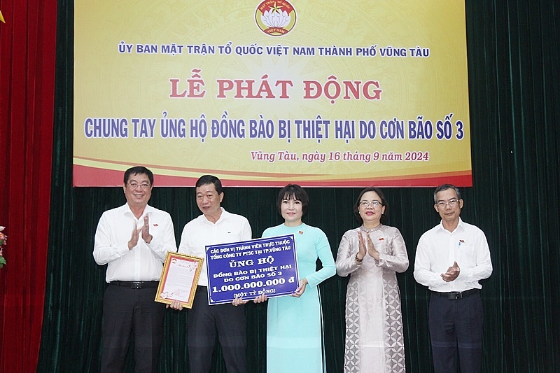 Thành phố Vũng Tàu phát động ủng hộ đồng bào miền Bắc bị ảnh hưởng bởi bão số 3