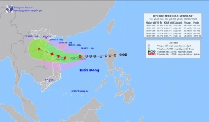 Áp thấp nhiệt đới đang mạnh lên thành bão số 4, miền Trung mưa lớn