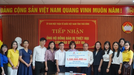 Petrovietnam hỗ trợ các tỉnh Thái Bình, Nam Định, Ninh Bình khắc phục hậu quả bão số 3