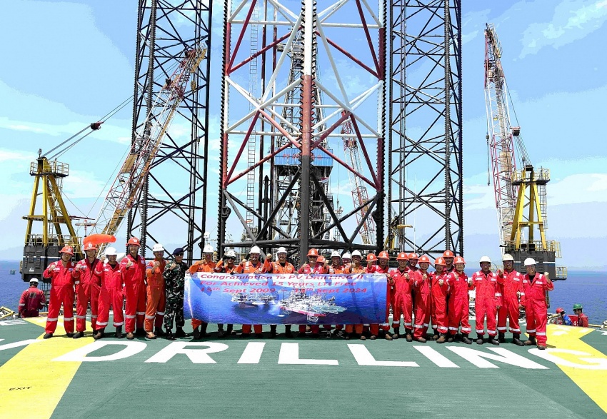 Giàn khoan PV DRILLING II đạt thành tích 15 năm liên tục Zero LTI