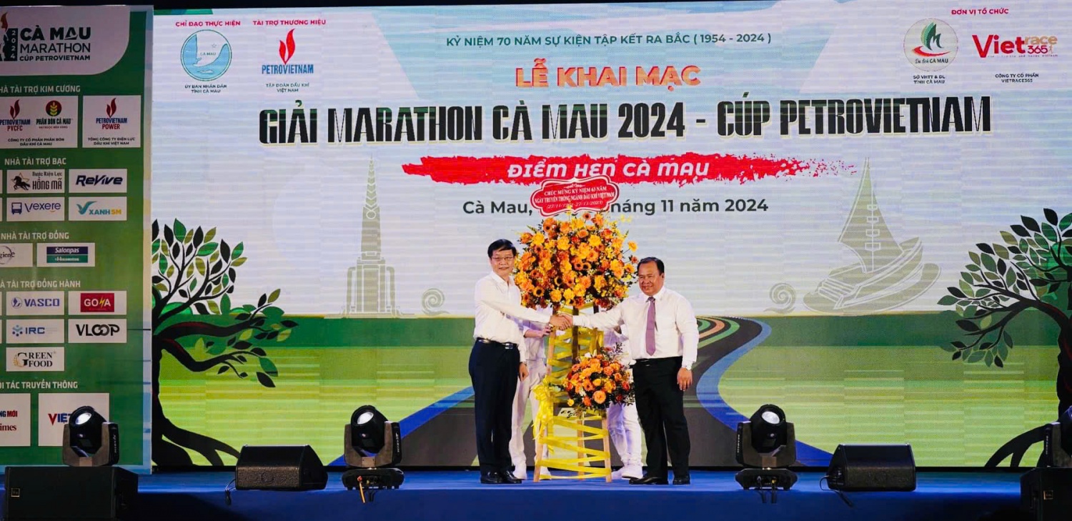 Chính thức khai mạc giải Marathon Cà Mau – Cup Petrovietnam 2024