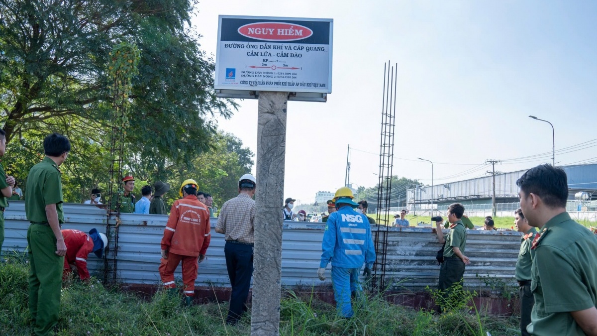 Bà Rịa - Vũng Tàu: Cưỡng chế công trình vi phạm hành lang tuyến ống dẫn khí thấp áp