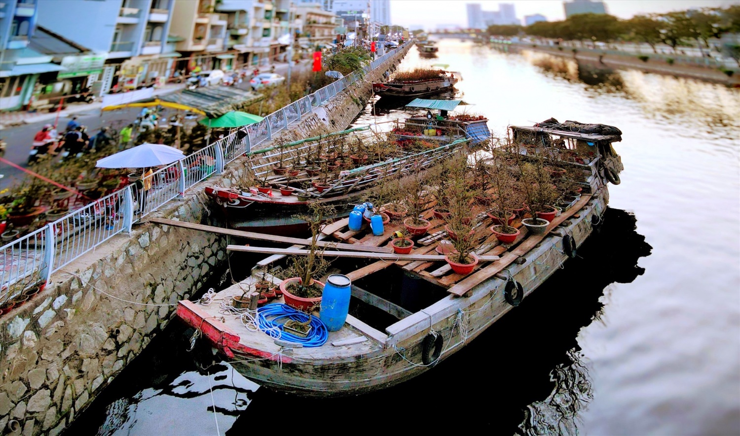 Chợ hoa Xuân “Trên bến dưới thuyền”: Tái hiện hơi thở Tết Việt, quảng bá văn hóa vùng miền