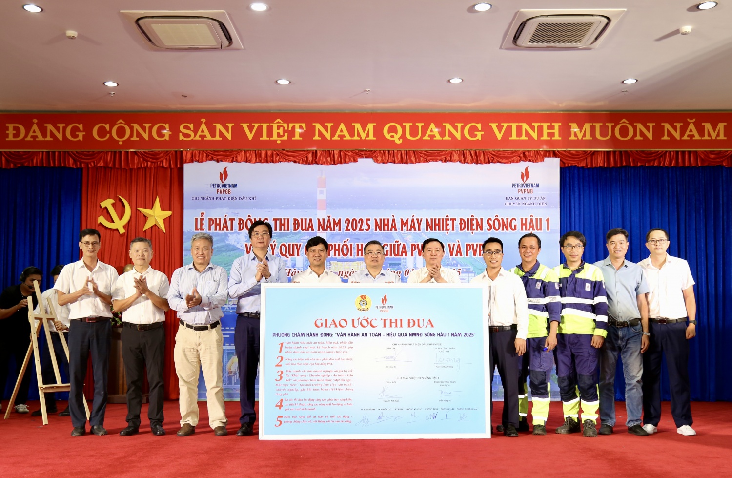 NMNĐ Sông Hậu 1 phát động thi đua vận hành an toàn, hiệu quả năm 2025