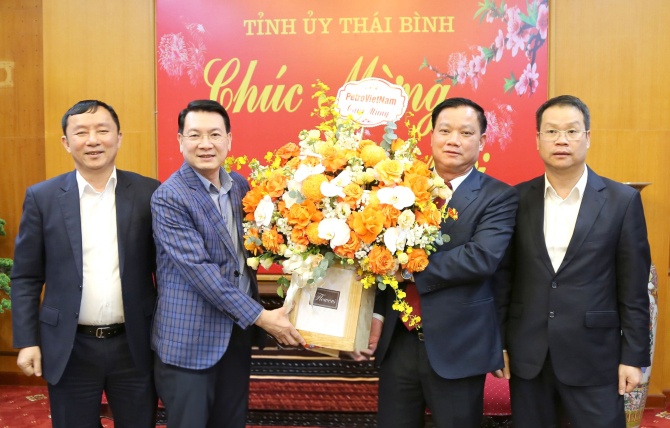 Petrovietnam thăm, chúc Tết tỉnh Thái Bình