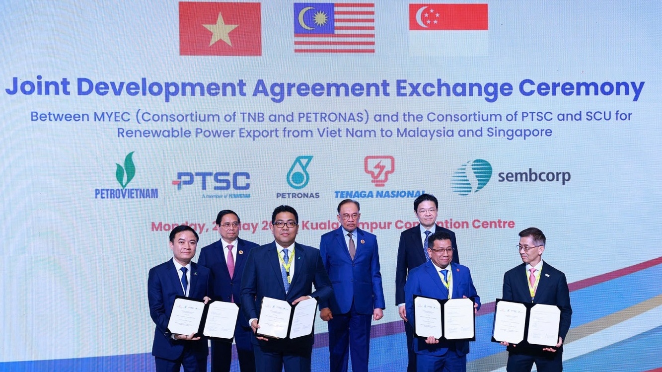 Tăng cường phát triển chung về năng lượng giữa Việt Nam, Malaysia và Singapore