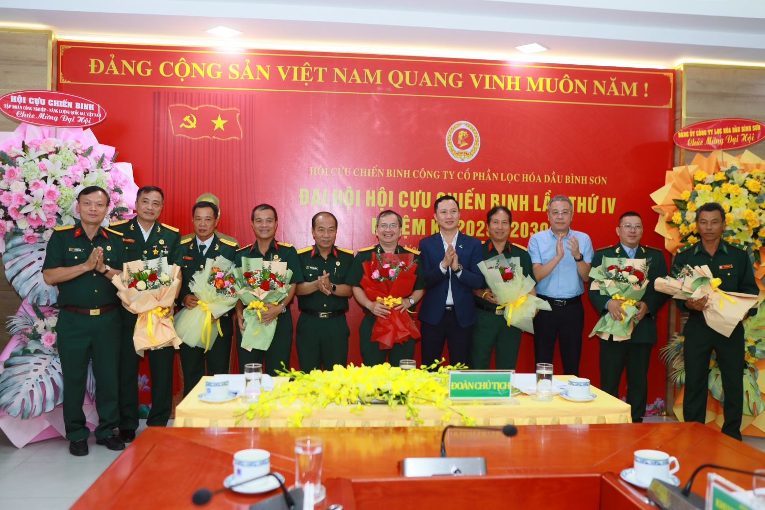 Ban Chấp hành Hội CCB BSR nhiệm kỳ 2025 – 2030 ra mắt Đại hội.