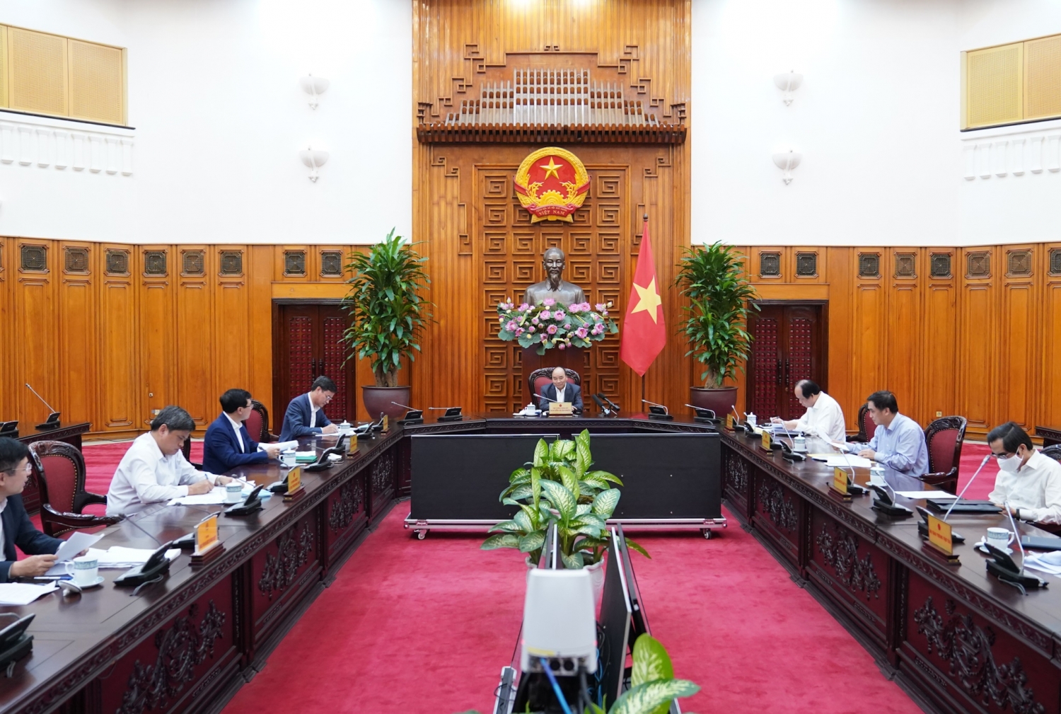 Thủ tướng Nguyễn Xuân Phúc làm việc trực tuyến với tỉnh Sóc Trăng