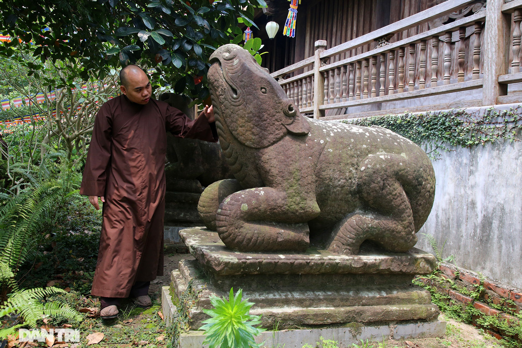 Kỳ lạ 10 linh thú đá nghìn năm tuổi canh gác chùa Phật Tích - 2