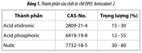 nghien cuu san xuat chat phu gia uc che sa lang muoi dpec antiscalant 2 trong cac gieng khoan khai thac dau khi