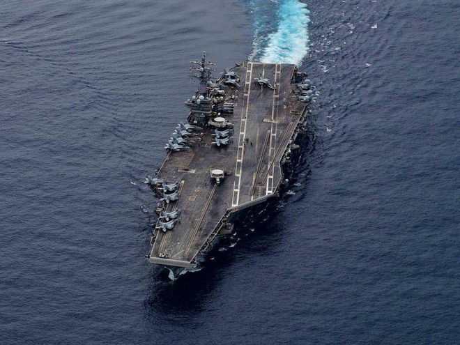 Nhóm tác chiến tàu sân bay Mỹ tiến vào Biển Đông - 1