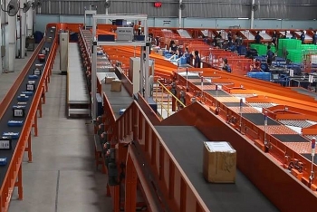 Hệ thống phân hàng tự động trong nhà kho 7.000 m2 ở TP HCM