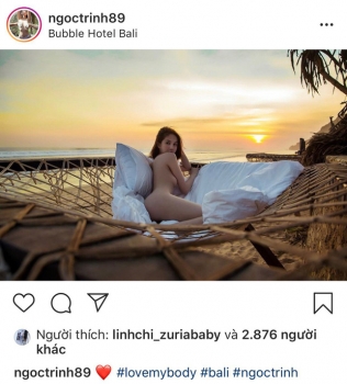 Sao Việt ngày 30/8: Ngọc Trinh đăng ảnh nude 100% khoe cơ thể ở Bali