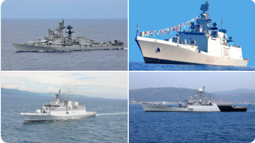 Việc Ấn Độ triển khai 4 tàu chiến đến Biển Đông đang khiến dư luật đặc biệt chú ý, nhất là yếu tố “chống Trung Quốc”. (Nguồn: Hải quân Ấn Độ)