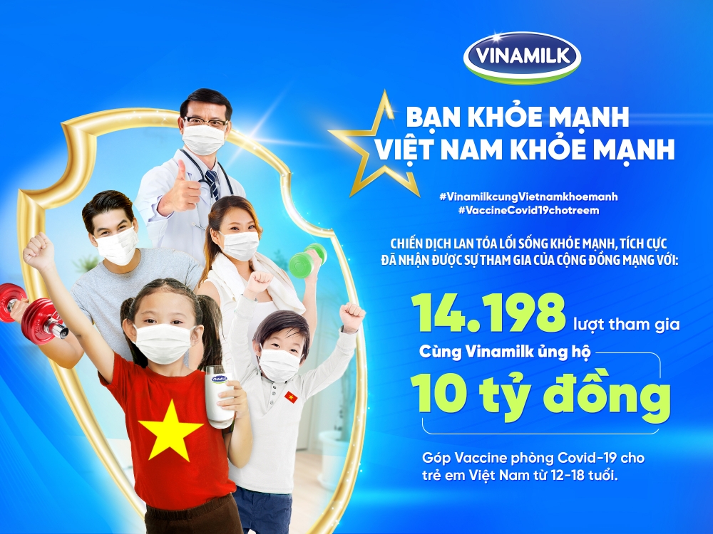 Chiến dịch "Bạn khoẻ mạnh, Việt Nam khoẻ mạnh" của Vinamilk hoàn thành chuỗi hoạt động đầu tiên với nhiều kết quả ấn tượng