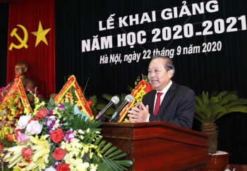 Phó Thủ tướng Trương Hòa Bình dự lễ khai giảng của Học viện Quốc phòng