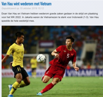 CLB Heerenveen: "Đội tuyển Việt Nam quá mạnh so với Indonesia"