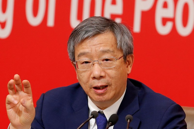 Thống đốc Ngân hàng trung ương Trung Quốc (PBOC) Yi Gang vừa cho biết nước này có thể ngăn chặn rủi ro từ cuộc khủng hoảng Evergrande (ảnh: Reuters)