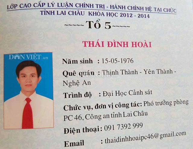 Tước danh hiệu Công an nhân dân Thượng tá dùng bằng giả ở Lai Châu