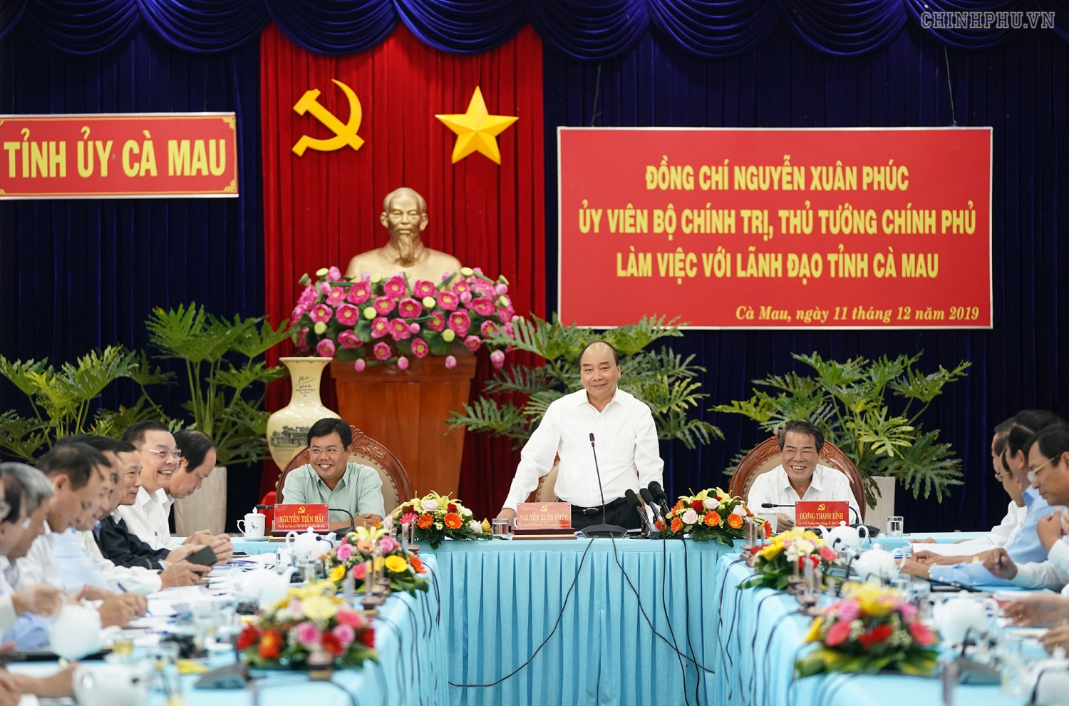 Thủ tướng làm việc với lãnh đạo chủ chốt tỉnh Cà Mau
