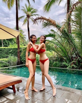 Sao Việt ngày 12/12: Kỳ Duyên - Minh Triệu là cặp đôi diện bikini sexy nhất showbiz
