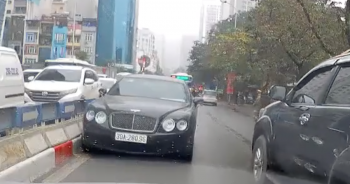 Ngỡ ngàng xe Bentley bất chấp tất cả, cố tình đi ngược chiều