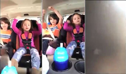 [VIDEO] Mải quay phim 2 con, người mẹ lái ô tô gây tai nạn