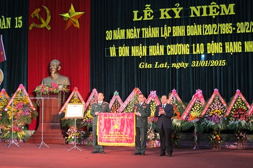 Binh đoàn 15 (Bộ Quốc phòng): Đón nhận Huân chương Lao động hạng Nhất