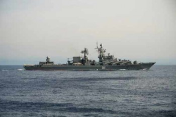 [Chùm ảnh] Nga phô diễn sức mạnh hải quân trên Địa Trung Hải