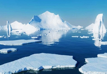 Nước sông băng tan chảy làm biến dạng đáy đại dương