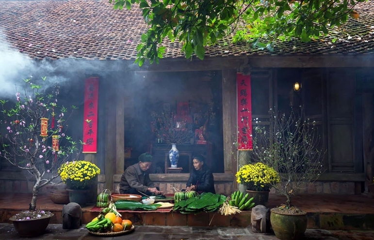 Tết ở làng cổ Đường Lâm