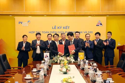 PVcomBank và Tổng Công ty Sông Đà ký thỏa thuận hợp tác toàn diện  PVcomBank trở thành đối tác toàn diện, cung cấp sản phẩm dịch vụ tài chính cho SJG
