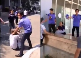 [VIDEO] Bảo vệ bệnh viện Quảng Ngãi đánh người