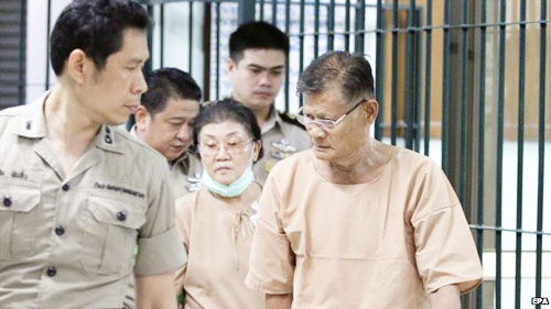 Cha mẹ cựu công chúa Thái Lan phải ngồi tù vì tội “khi quân”