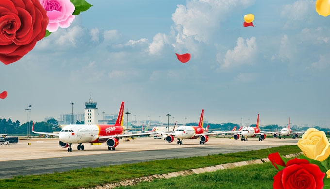 83 cho mot nua xinh dep cua the gioi vietjet giam 83 gia ve