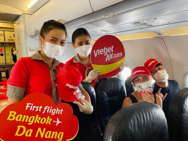 Vietjet khôi phục đường bay quốc tế đầu tiên giữa Đà Nẵng và Thái Lan, đón đầu phục hồi du lịch quốc tế khu vực