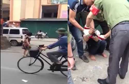[VIDEO] Cô gái cầm kim tiêm tìm cách đâm liên tiếp các nam thanh niên ở Hà Nội