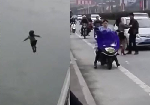 [VIDEO] Bất chấp bạn trai níu kéo, thiếu nữ gieo mình xuống sông