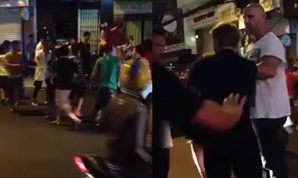 [VIDEO] Ông Tây gây hấn bị người dân đánh hội đồng ở TP HCM