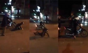 [VIDEO] Côn đồ no đòn vì gây sự nhầm bộ đội già ở Hà Nội