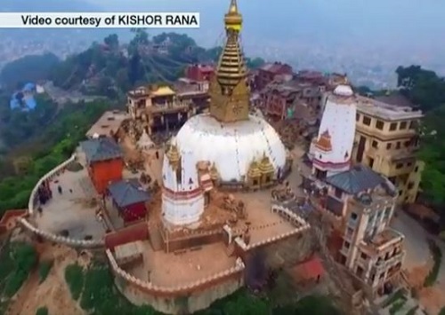 [VIDEO] Toàn cảnh Nepal hoang tàn sau động đất từ trên cao