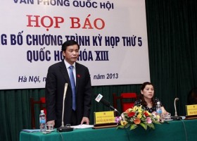 Kỳ họp thứ năm Quốc hội khóa XIII dự kiến thông qua 10 dự án luật