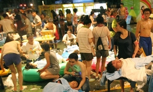 Nổ lớn tại công viên nước Đài Loan, gần 500 người bị thương