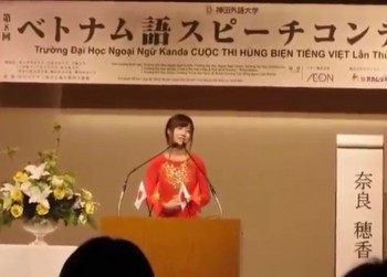 [VIDEO] Xúc động nghe hùng biện của cô gái Nhật yêu Tiếng Việt