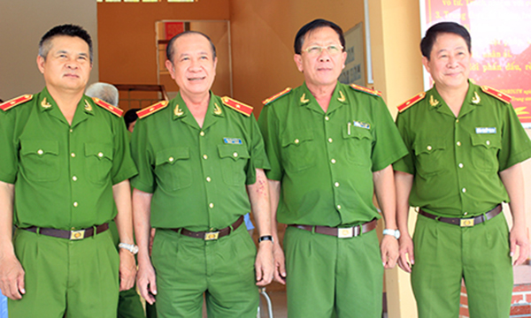 Các tướng lĩnh tham gia phá án ở Bình Phước 