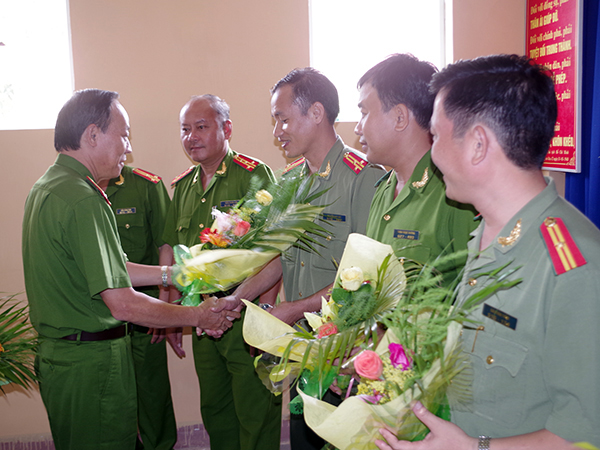 Các tướng lĩnh tham gia phá án ở Bình Phước 