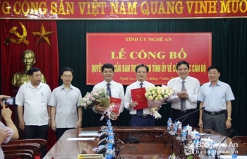 Nhân sự mới Nghệ An, Quảng Ninh, Thái Nguyên, Hà Giang, Long An